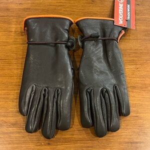 Wolverine Dutton Leather Gloves Winter Trade Work Chestnut Mens Size Small